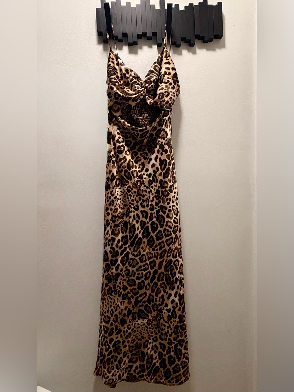 Twist Front, Cutout, Midi Dress with Animal Print from Express… Never worn!